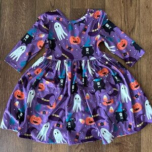 Purple Halloween Ghost Dress for Kids